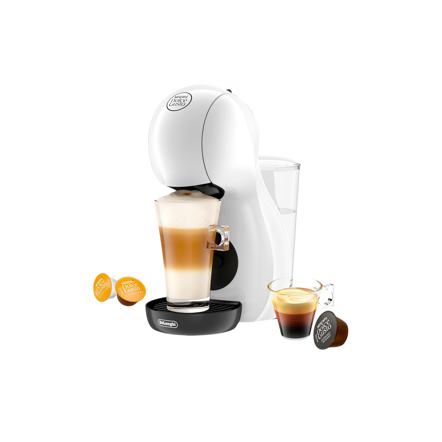 دولتشي قوستو – ماكينة قهوة – Piccolo XS – ديلونجي – ماكينة كبسولات – قهوة منزلية – ماكينة قهوة أبيض – Dolce Gusto