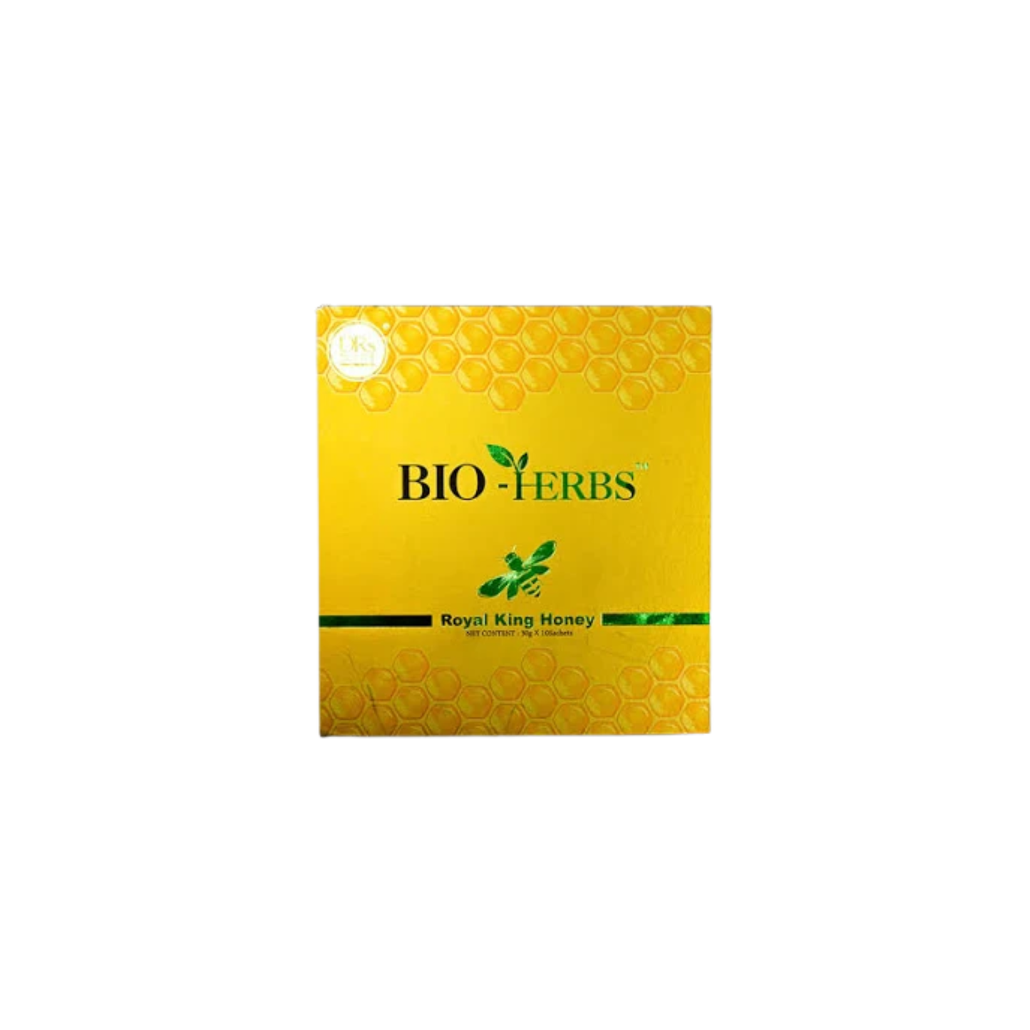 عسل Bio-Herbs Royal King | عبوة 10 ساشيه × وزن مناسب | عسل طبيعي ممزوج بمستخلصات عشبية